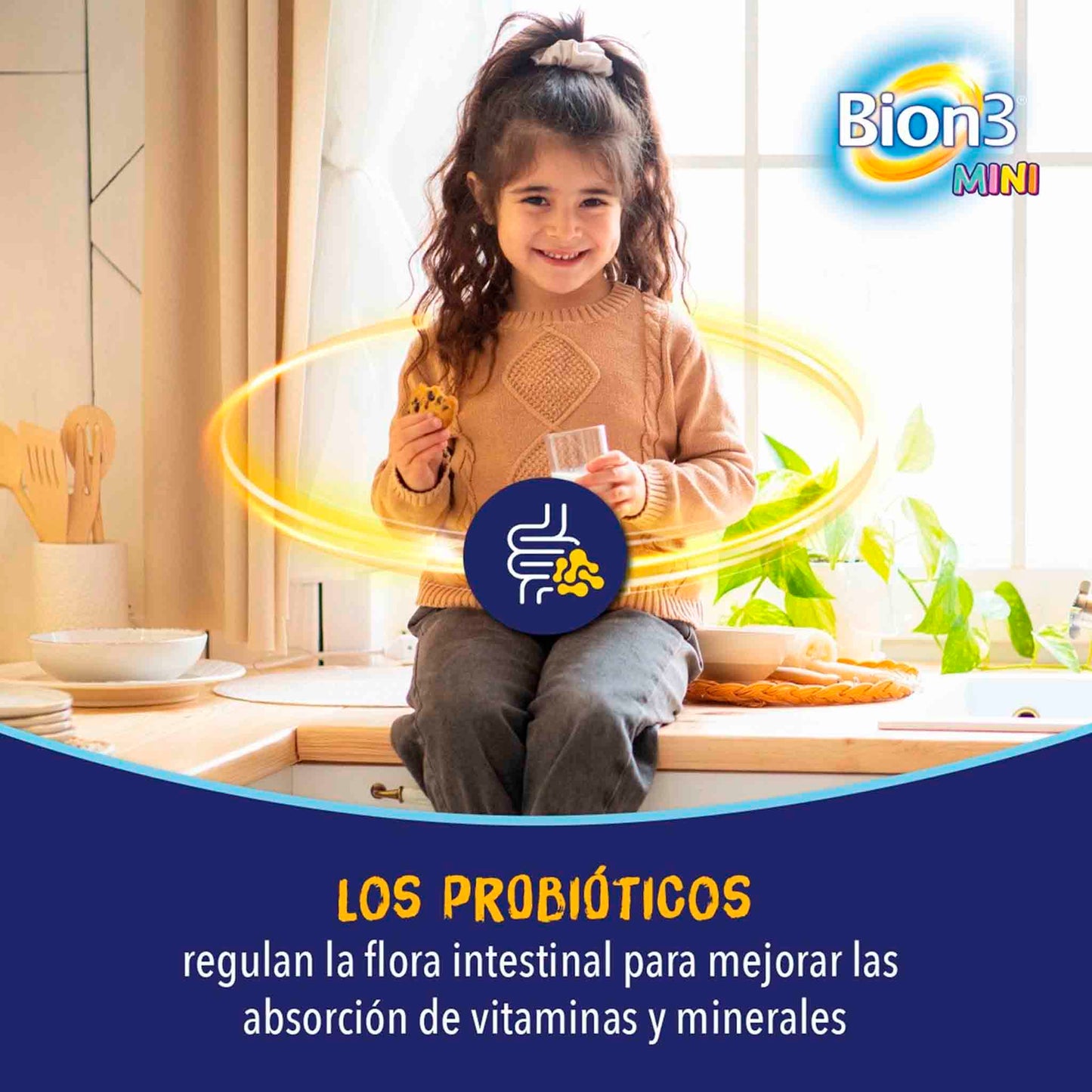 Bion 3 Mini 60 Comprimidos Masticables – Refuerza defensas con rico sabor a frambuesa bion3- Dermocosmetica_belleza_online