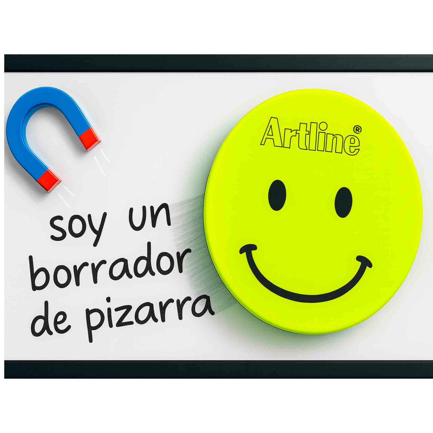 Borrador Magnético Artline Smiley Face - Pack De 3 Unidades