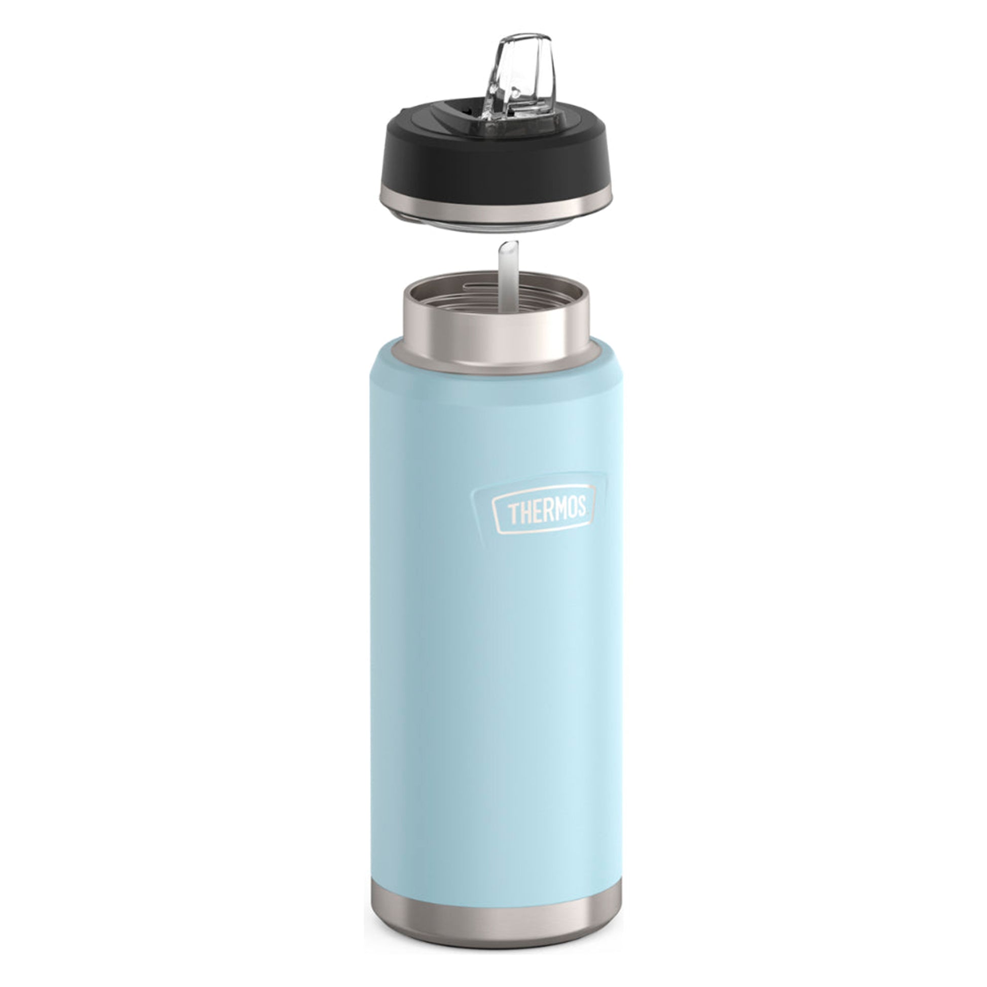 Botella de Agua Icon 1.2 L Acero Inoxidable Thermos Azul Claro – Hidratación Duradera THERMOS- Dermocosmetica_belleza_online