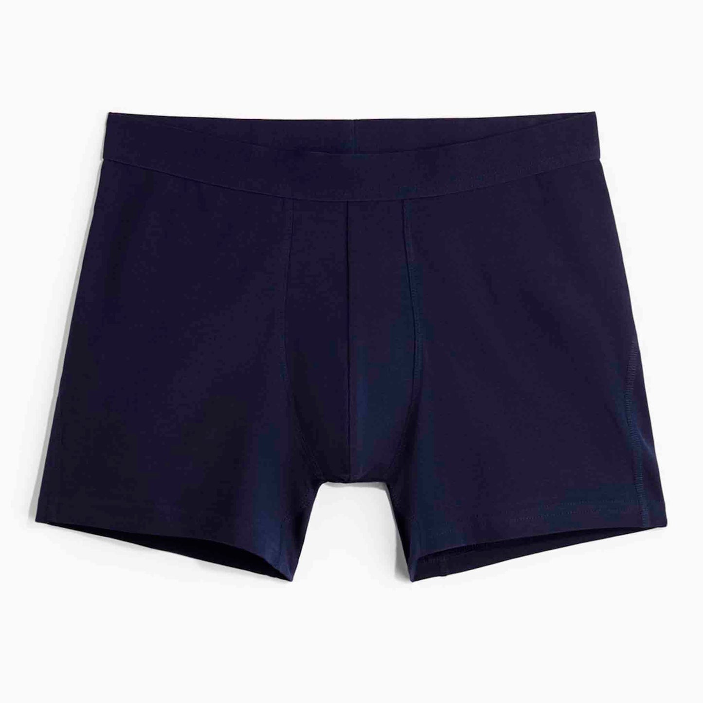 Pack 3 Boxers H & M Mid Trunks Hombre Pretina Lycra Azul Oscuro