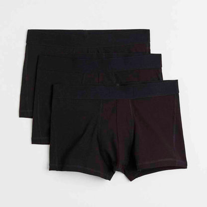 Pack 3 Boxers H & M Trunks Hombre Pretina Lycra