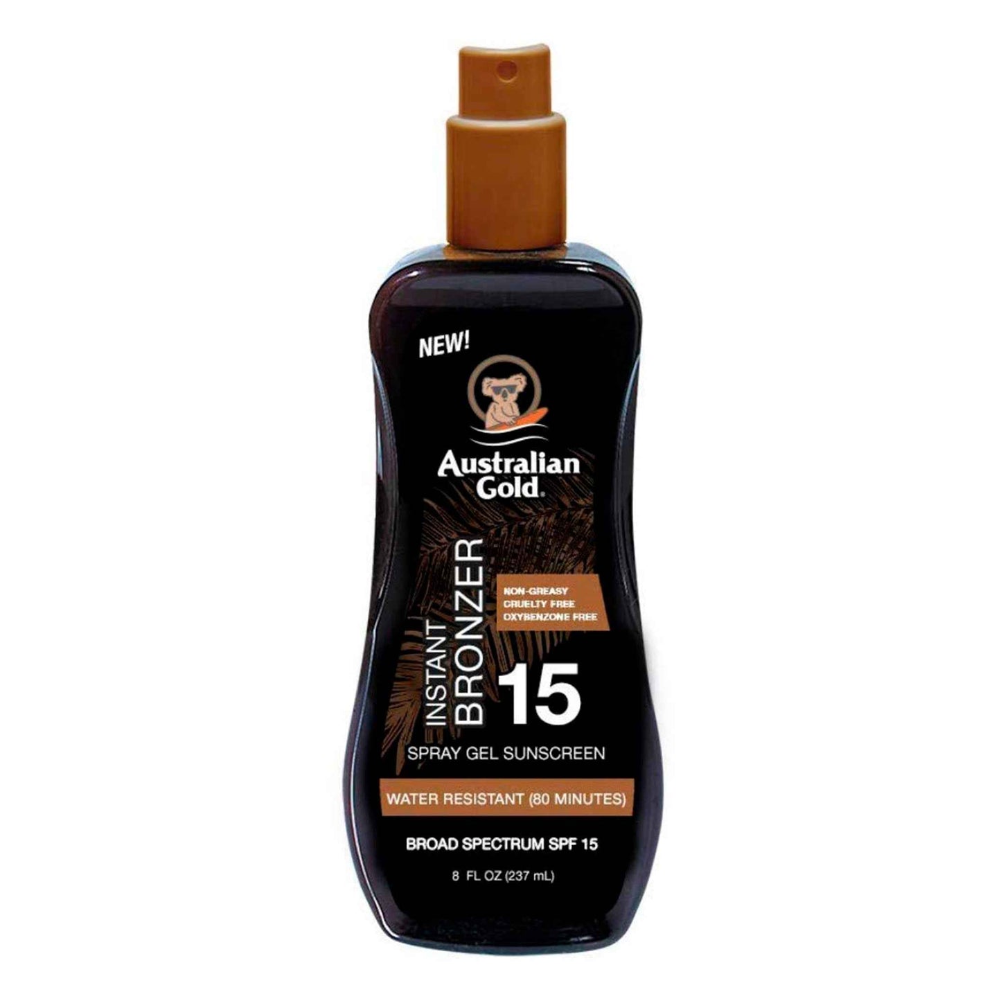 Australian Gold Bronceador Instant Bronzer FPS 15 237 ml – Color Radiante y Protección Moderada AUSTRALIAN GOLD- Dermocosmetica_belleza_online