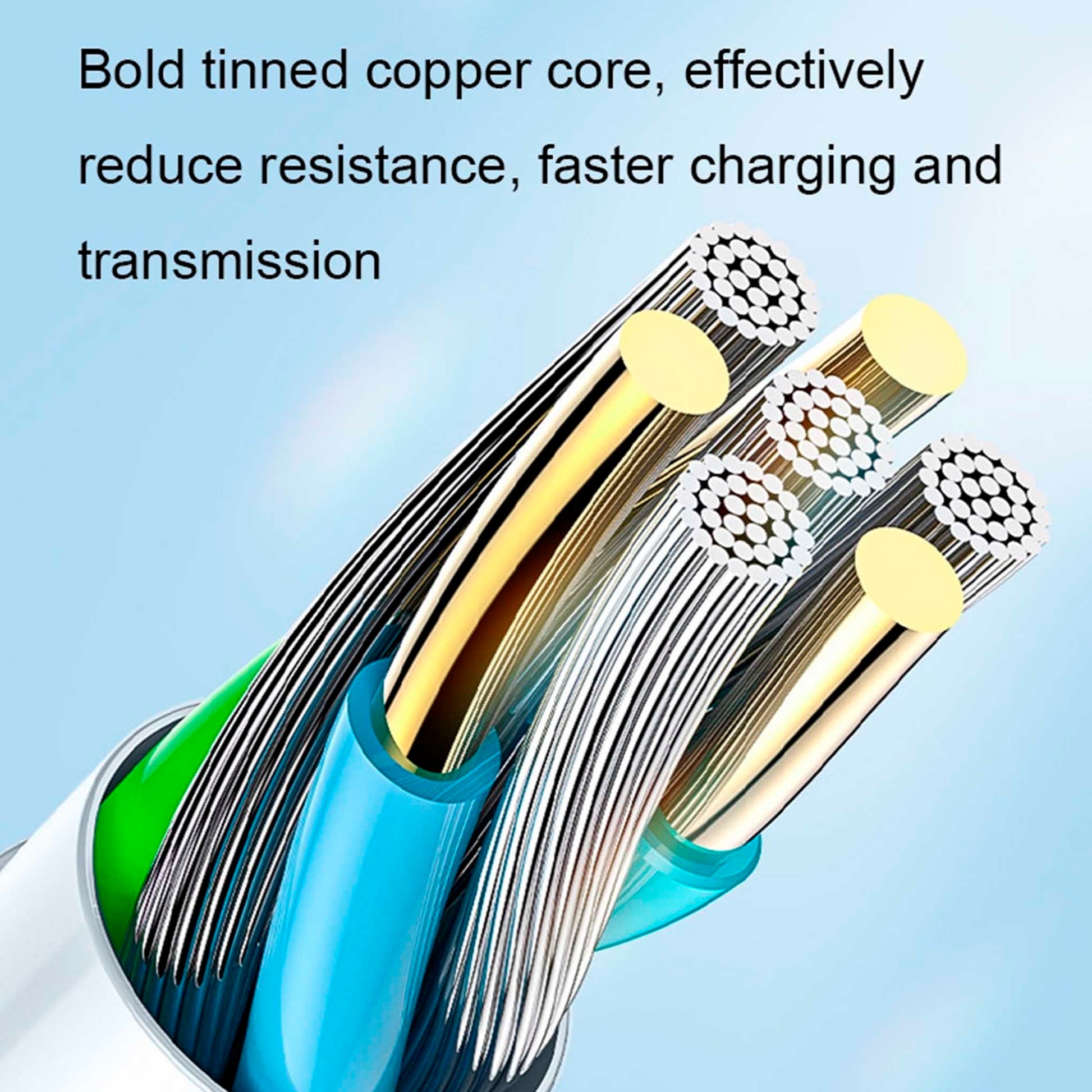 Cable Romoss USB-C a Lightning 27W Carga Rápida – 1 Metro, Material TPE ROMOSS- Dermocosmetica_belleza_online