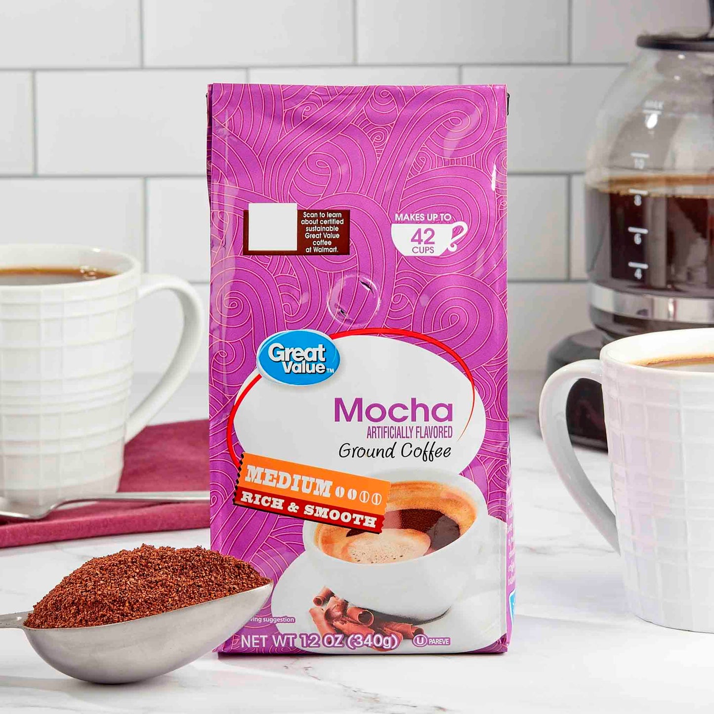 Café Grano Molido Great Value Moca Medium Ground 340 g
