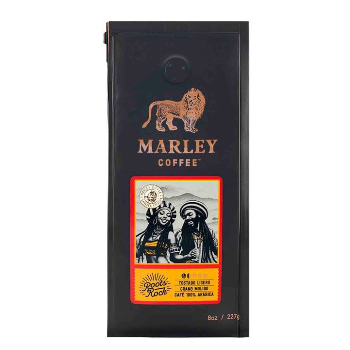 Café Marley Roots Rock Molido 227 g – Tostado Ligero