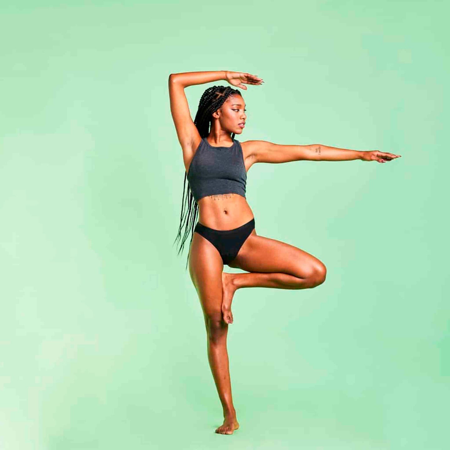 Calzón Menstrual Bikini Flujo Moderado -  BloodyGreen