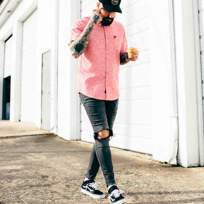 Camisa Guayabera Mormaii Hombre Manga Corta 100% Algodón