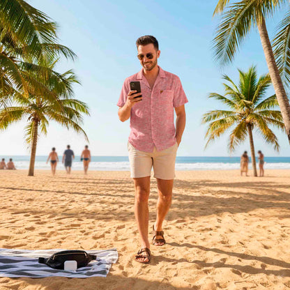 Camisa Guayabera Mormaii Hombre Manga Corta 100% Algodón