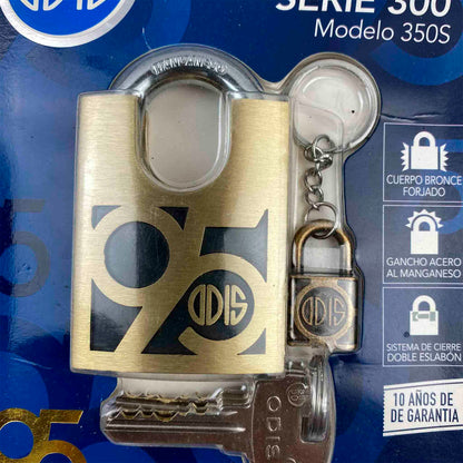 Candado Odis Colección 95 Años Serie 300 350S 50 mm con Hombros + Llavero