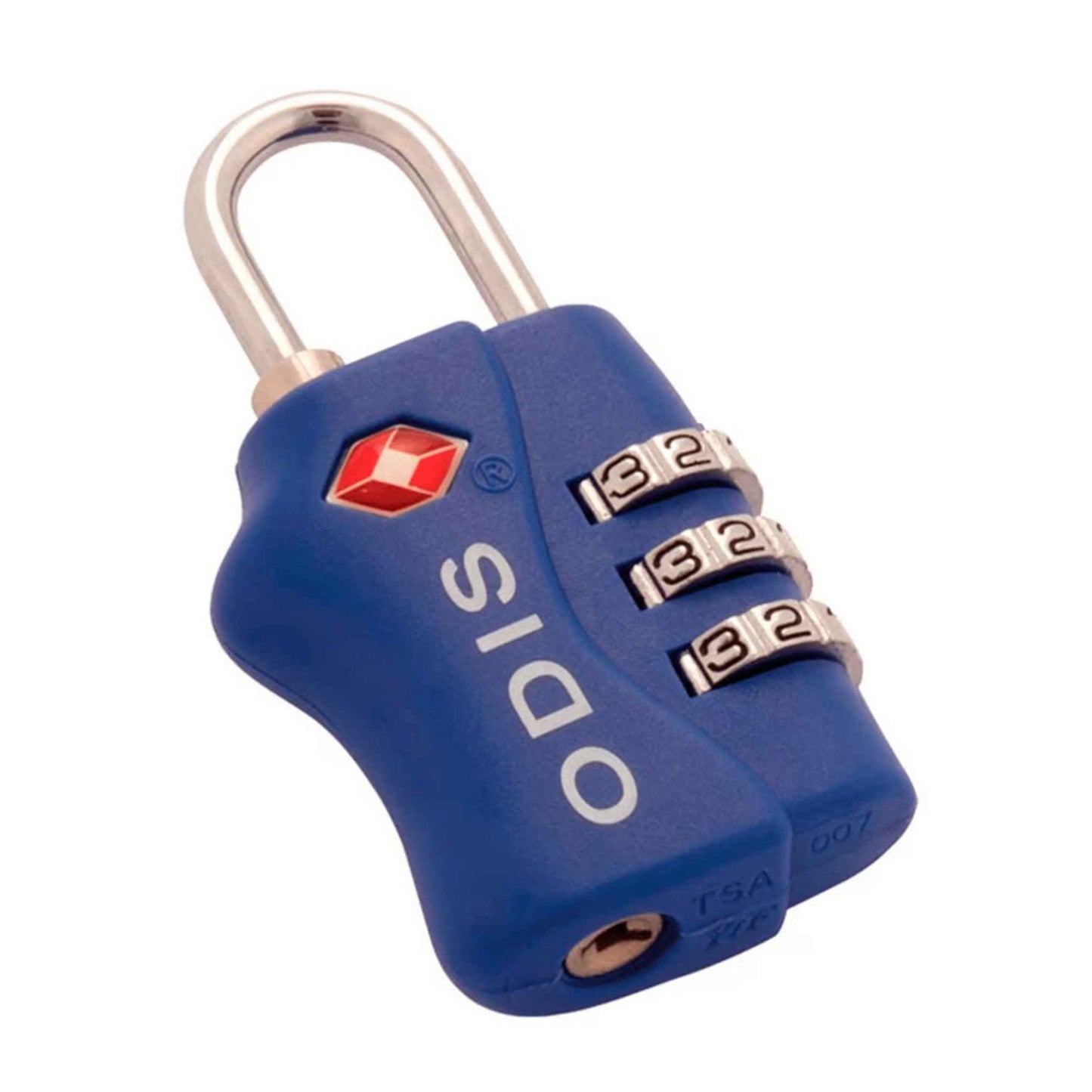 Candado Odis TSA 33 mm Azul – Seguridad de Viaje con Combinación ODIS- Dermocosmetica_belleza_online