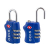 Candado Odis TSA 33 mm Azul – Seguridad de Viaje con Combinación ODIS- Dermocosmetica_belleza_online
