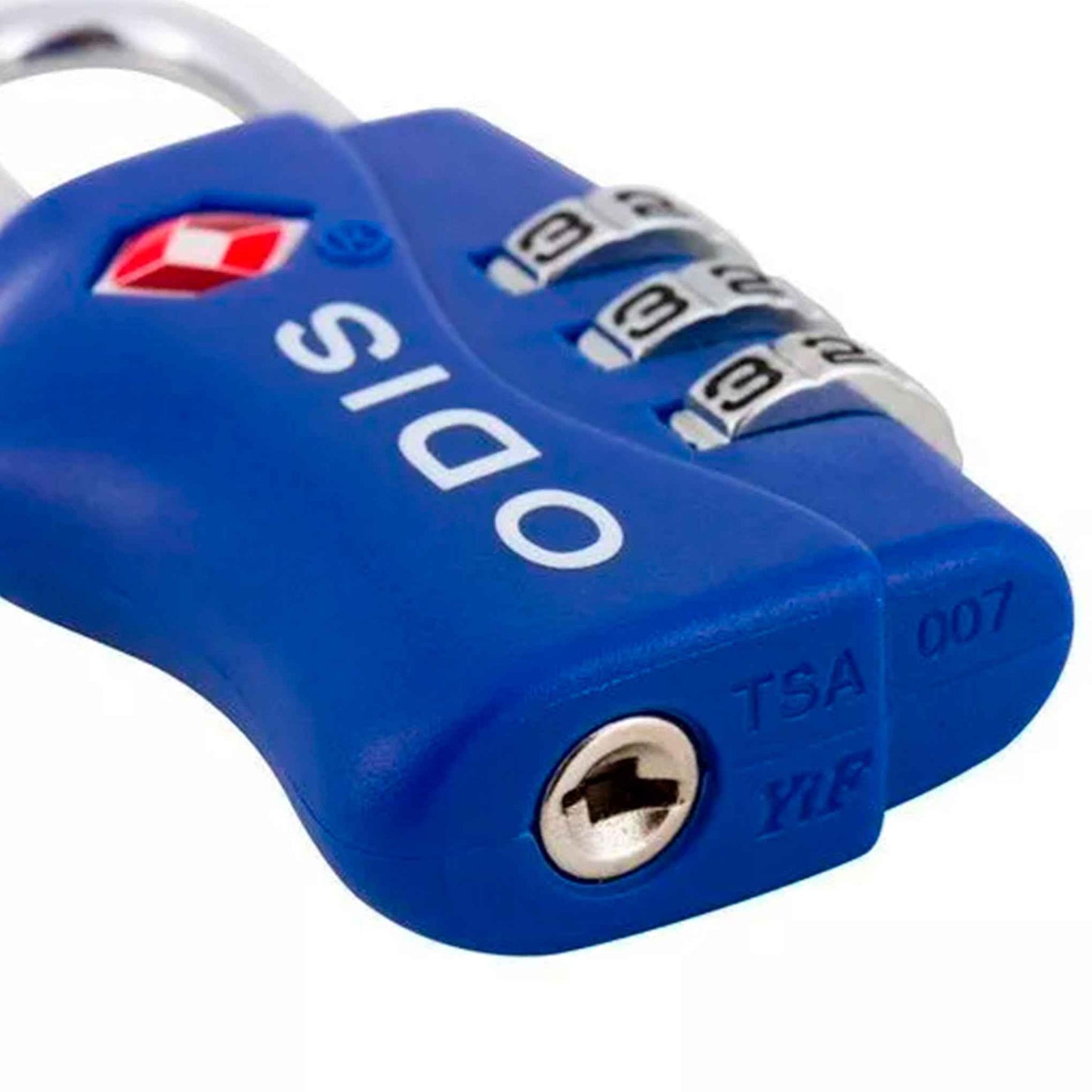 Candado Odis TSA 33 mm Azul – Seguridad de Viaje con Combinación ODIS- Dermocosmetica_belleza_online