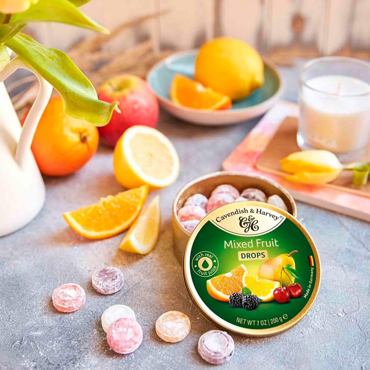 Caramelos Cavendish & Harvey Mixed Fruit 175 g – Sabor Premium Alemán CAVENDISH & HARVEY- Dermocosmetica_belleza_online