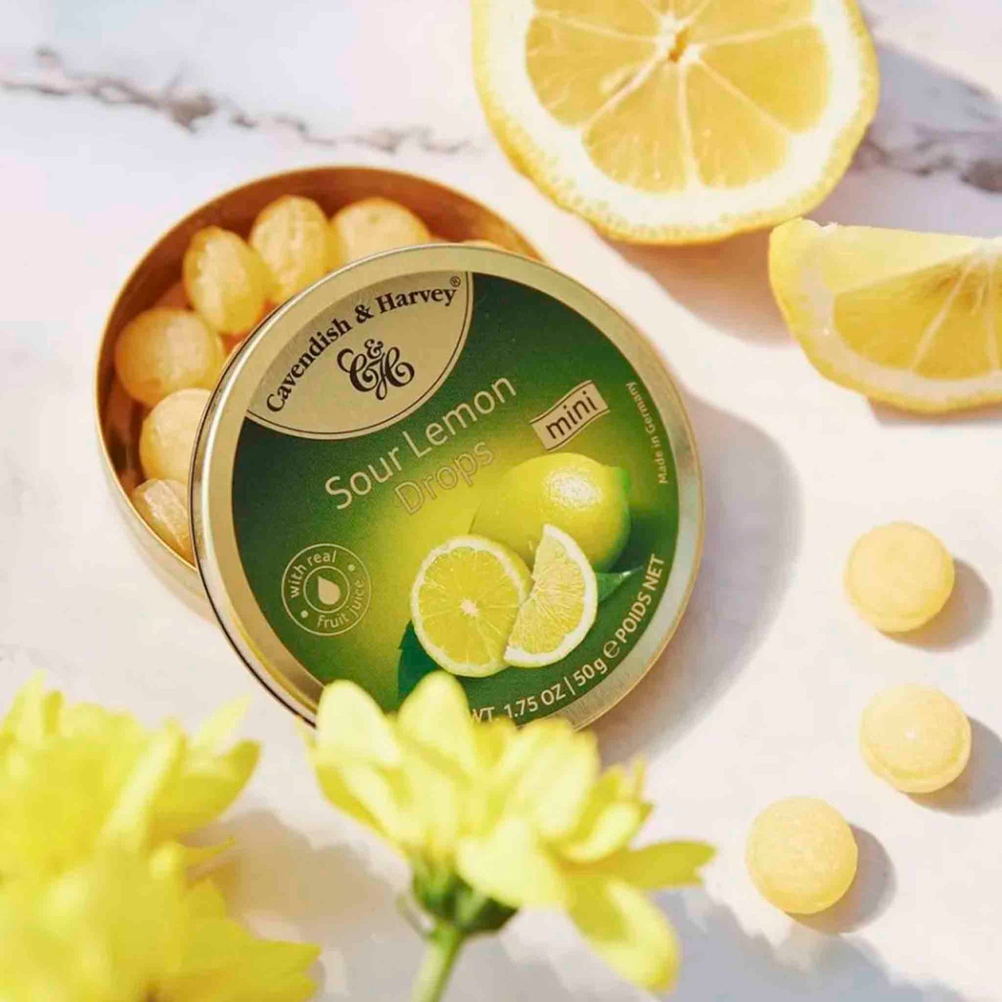 Caramelos Cavendish & Harvey Sour Lemon Drops – Sabor Premium Alemán
