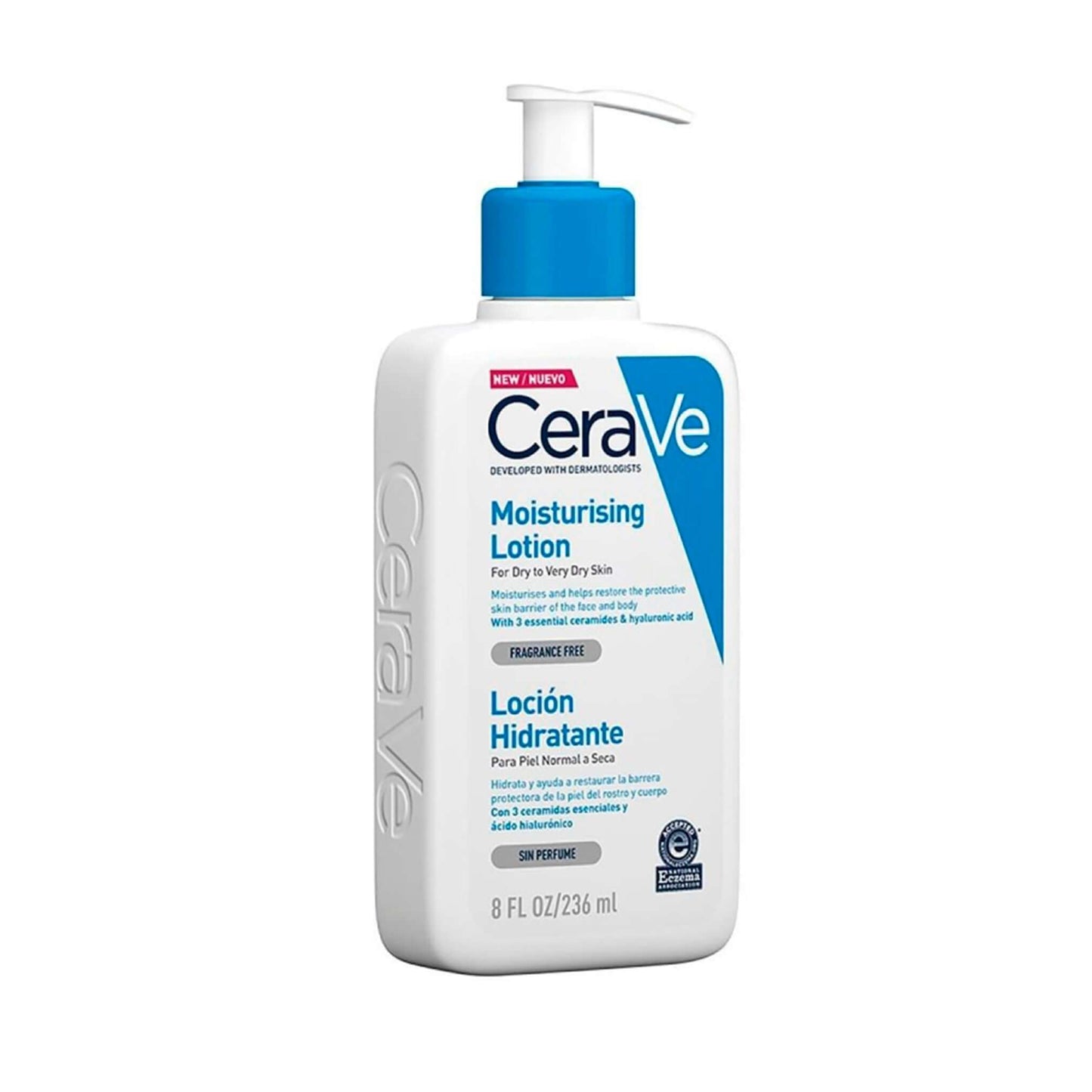 CeraVe Loción Hidratante 236 ml – Hidratación Ligera y Duradera para Todo Tipo de Piel CeraVe- Dermocosmetica_belleza_online