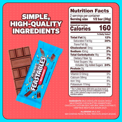 Chocolate Mr Beast Feastables Milk Crunch 60 g – Barra Crujiente y Deliciosa MR BEAST- Dermocosmetica_belleza_online