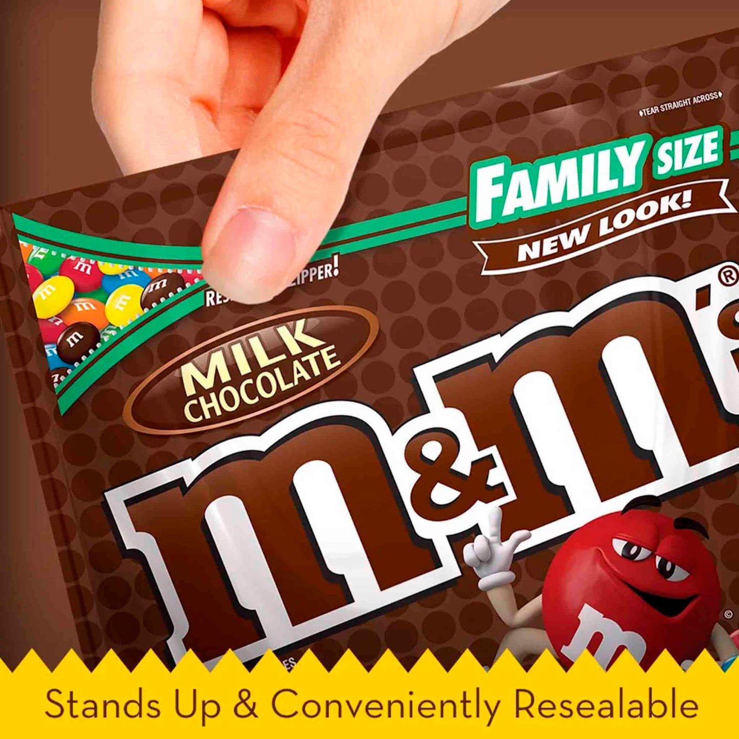 M&M's Chocolate con Leche Bolsa Familiar 510.3g – Dulce Diversión para Compartir M & M- Dermocosmetica_belleza_online