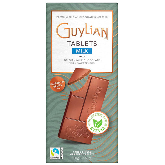 Chocolate Belga Guylian Milk 100g – Sin Azúcar Añadida, Sabor Pleno GUYLIAN- Dermocosmetica_belleza_online