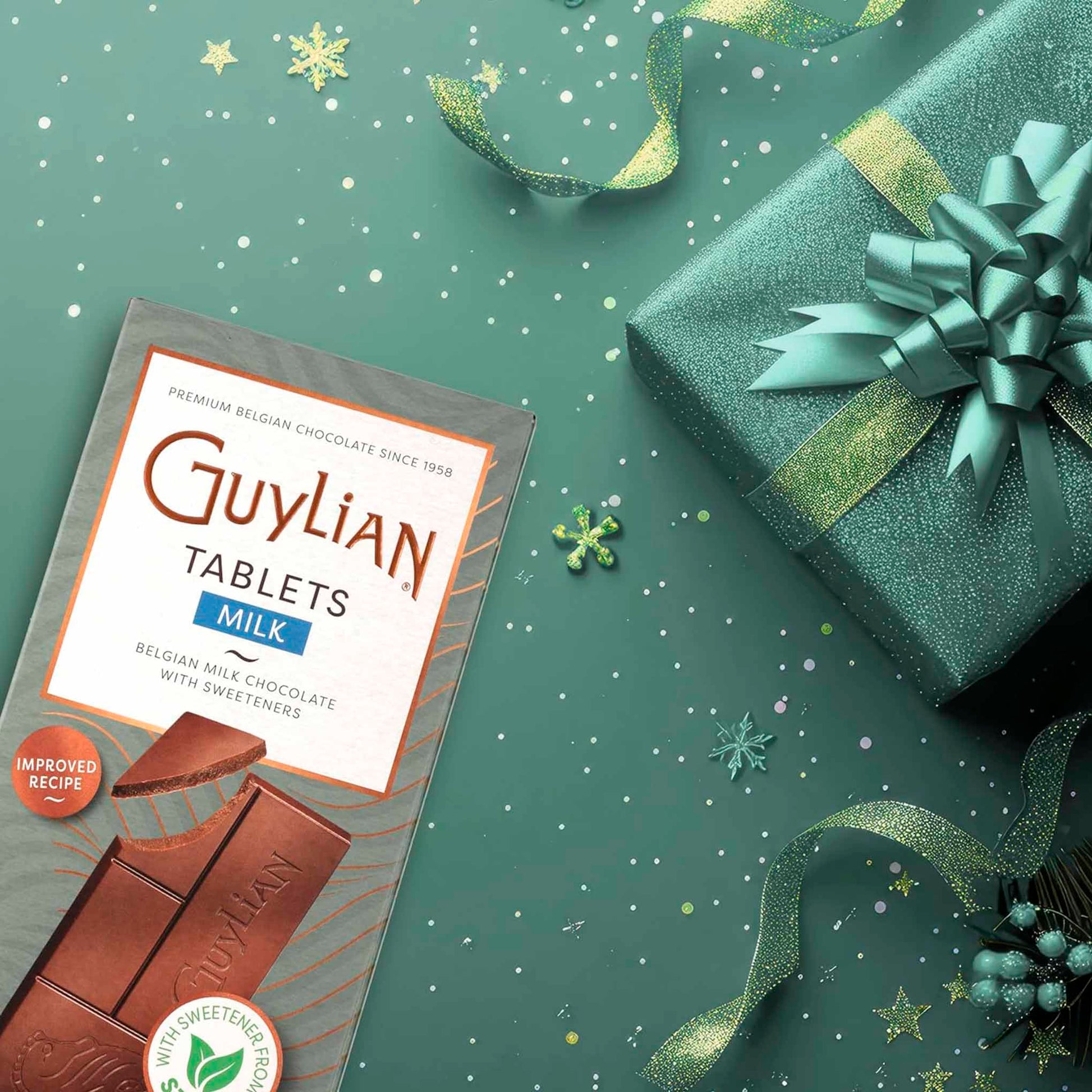 Chocolate Belga Guylian Milk 100g – Sin Azúcar Añadida, Sabor Pleno GUYLIAN- Dermocosmetica_belleza_online