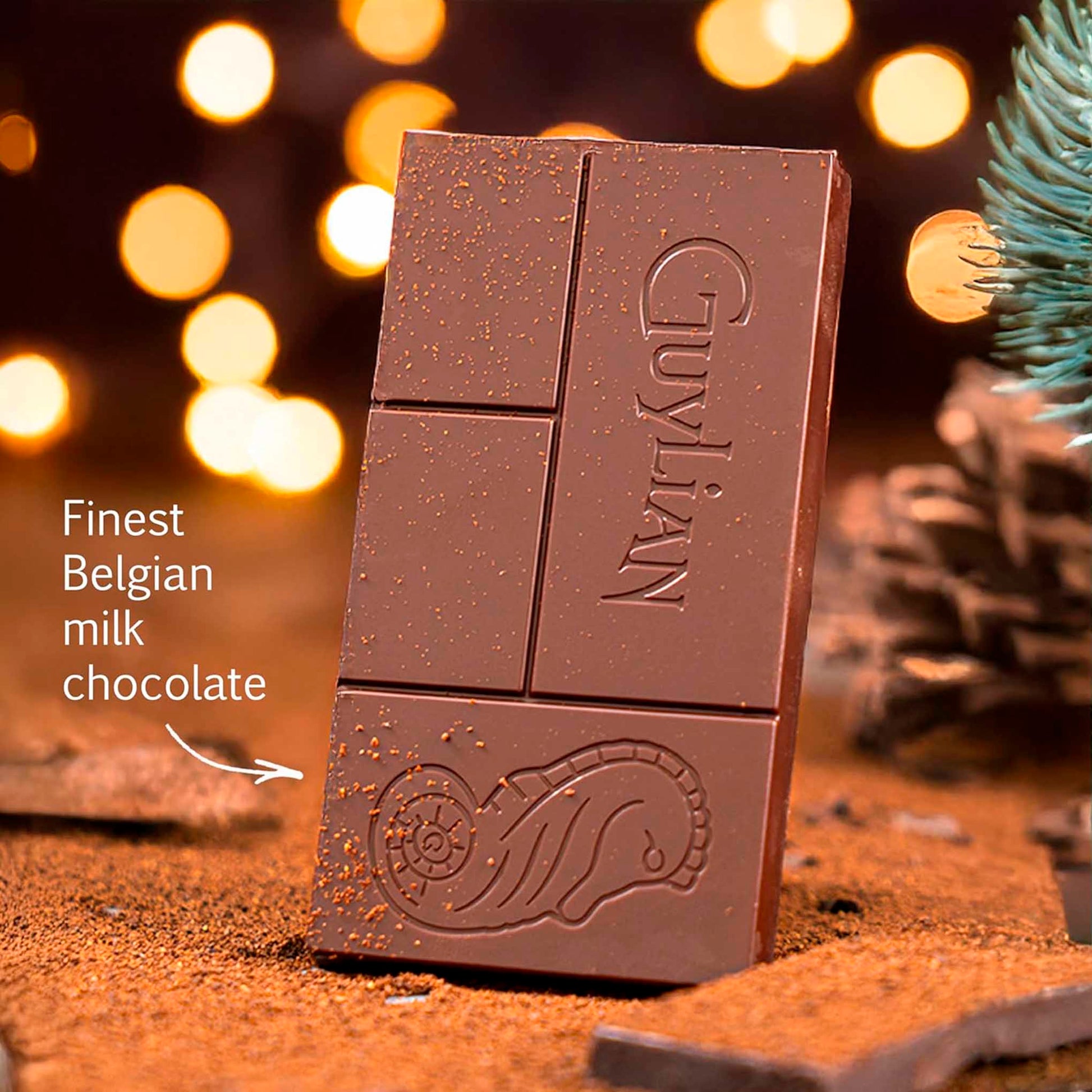 Chocolate Belga Guylian Milk 100g – Sin Azúcar Añadida, Sabor Pleno GUYLIAN- Dermocosmetica_belleza_online