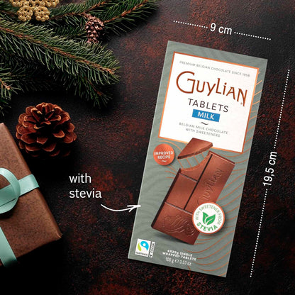 Chocolate Belga Guylian Milk 100g – Sin Azúcar Añadida, Sabor Pleno GUYLIAN- Dermocosmetica_belleza_online