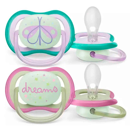 Chupete Philips Avent Ultra Air 0–6 Meses SCF376/19 – Pack 2 Unidades