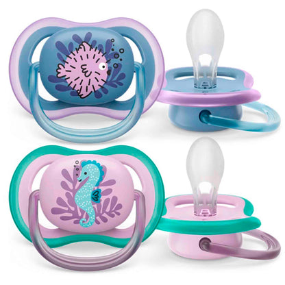 Chupete Philips Avent Ultra Air SCF085/40 6–18 Meses Niña – 2 Unidades