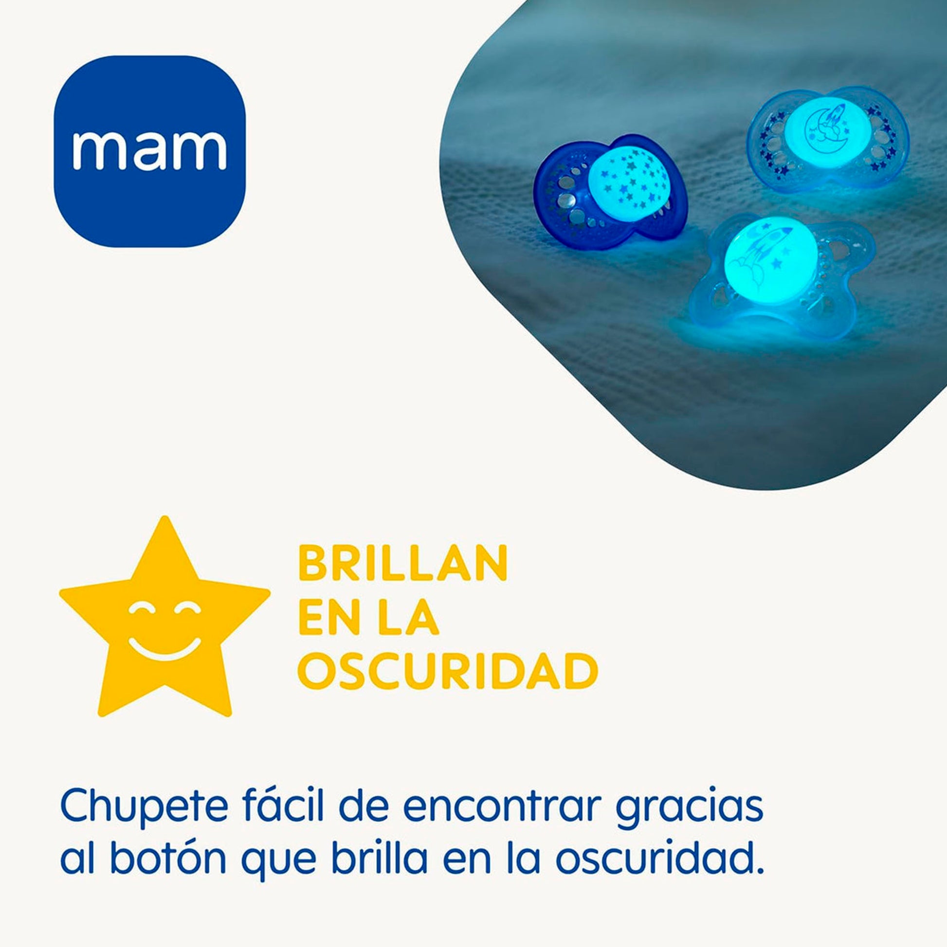 Chupete Mam Original Night Brilla En La Noche 16+ Meses MAM- Dermocosmetica_belleza_online
