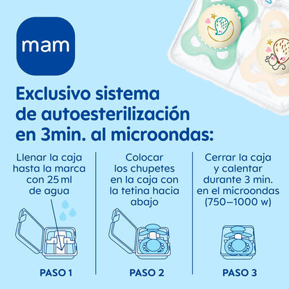 Chupete Mam Original Night Brilla En La Noche 16+ Meses MAM- Dermocosmetica_belleza_online