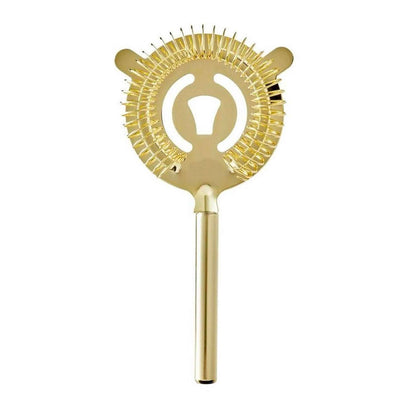 Colador De Bar De Tragos, Cocteles De Acero Inoxidable Dorado Jacent- Dermocosmetica_belleza_online