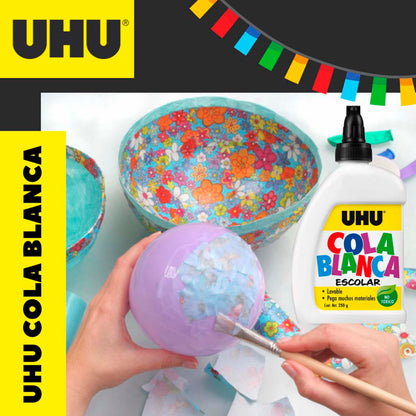 Cola Fria Escolar UHU Blanca 250Gr. UHU- Dermocosmetica_belleza_online