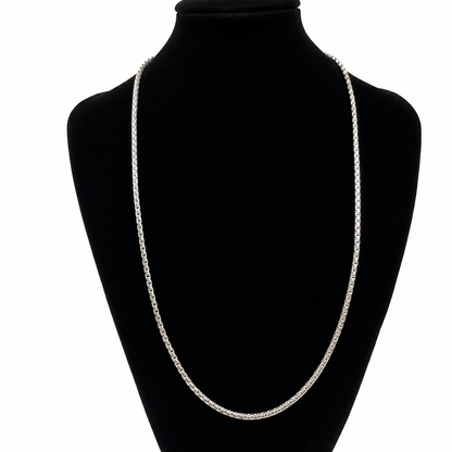 Cadena Plata 925 Tejido Imperial Unisex 60cm 20g