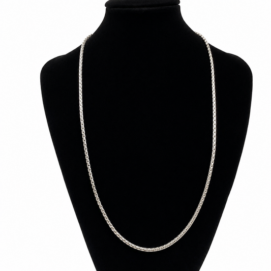Cadena Plata 925 Tejido Imperial Unisex 60cm 20g