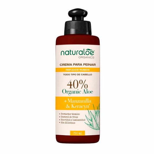 Crema de Peinar Naturaloe Reflejos Rubios 250 ml – Nutrición, Brillo y Control Natural NATURALOE- Dermocosmetica_belleza_online