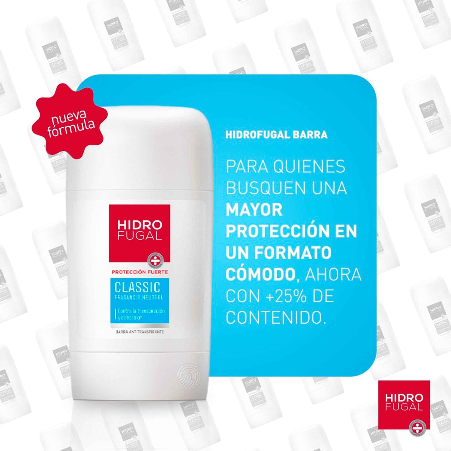 Desodorante Hidrofugal Classic en Barra 50ml – Protección Efectiva y Duradera HIDROFUGAL- Dermocosmetica_belleza_online