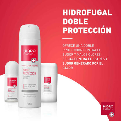 Hidrofugal spray antitranspirante 150ml doble acción protección sudor
