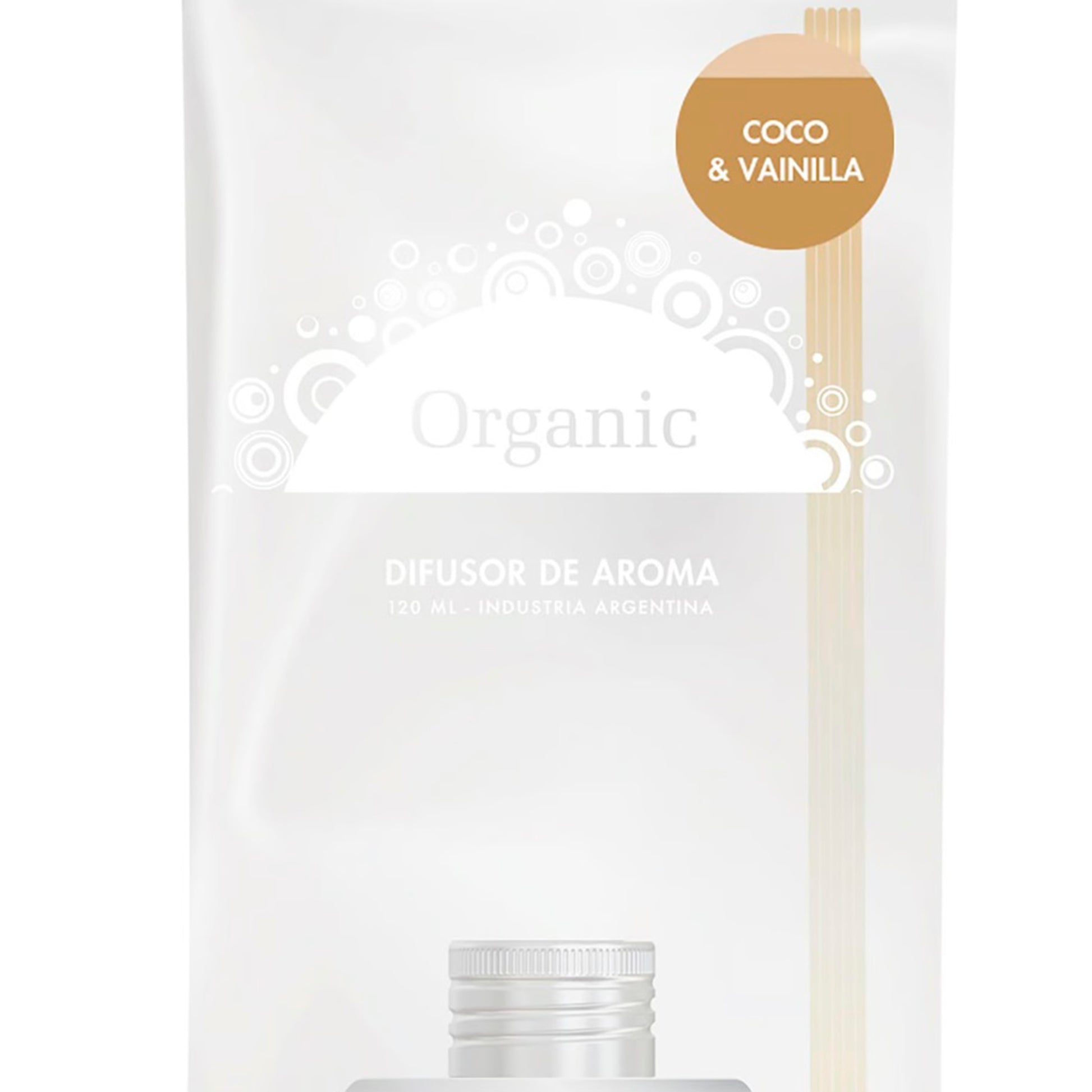 Difusor de Ambiente Coco & Vainilla 120 ml Organic Spa – Ambiente Tropical ORGANIC SPA- Dermocosmetica_belleza_online