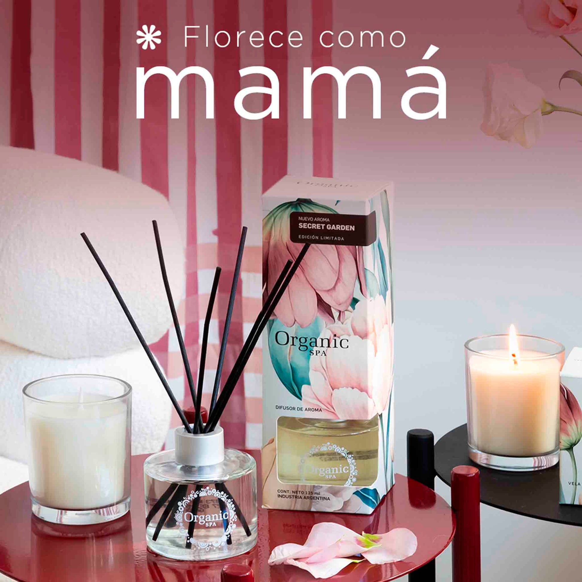 Difusor de Ambiente Organic Spa Secret Garden 125 ml ORGANIC SPA- Dermocosmetica_belleza_online