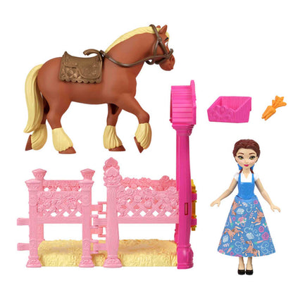 Disney Bella establo real con muñeca y caballo Mattel original