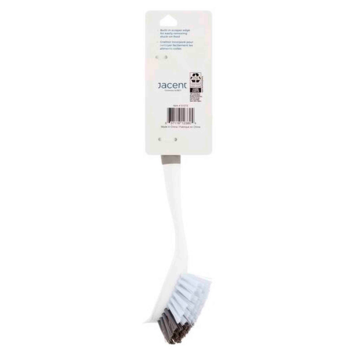 Escobilla Lavaloza Key & Castle Con Espátula – Limpieza Poderosa Gris KEY & CASTLE- Dermocosmetica_belleza_online