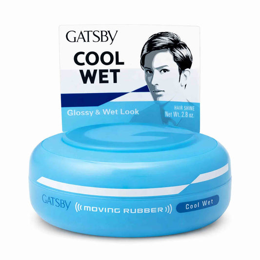Cera para cabello Gatsby Moving Rubber Cool Wet efecto mojado