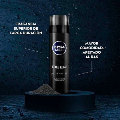 Gel De Afeitar Nivea Carbon Activado Men Deep  200ml