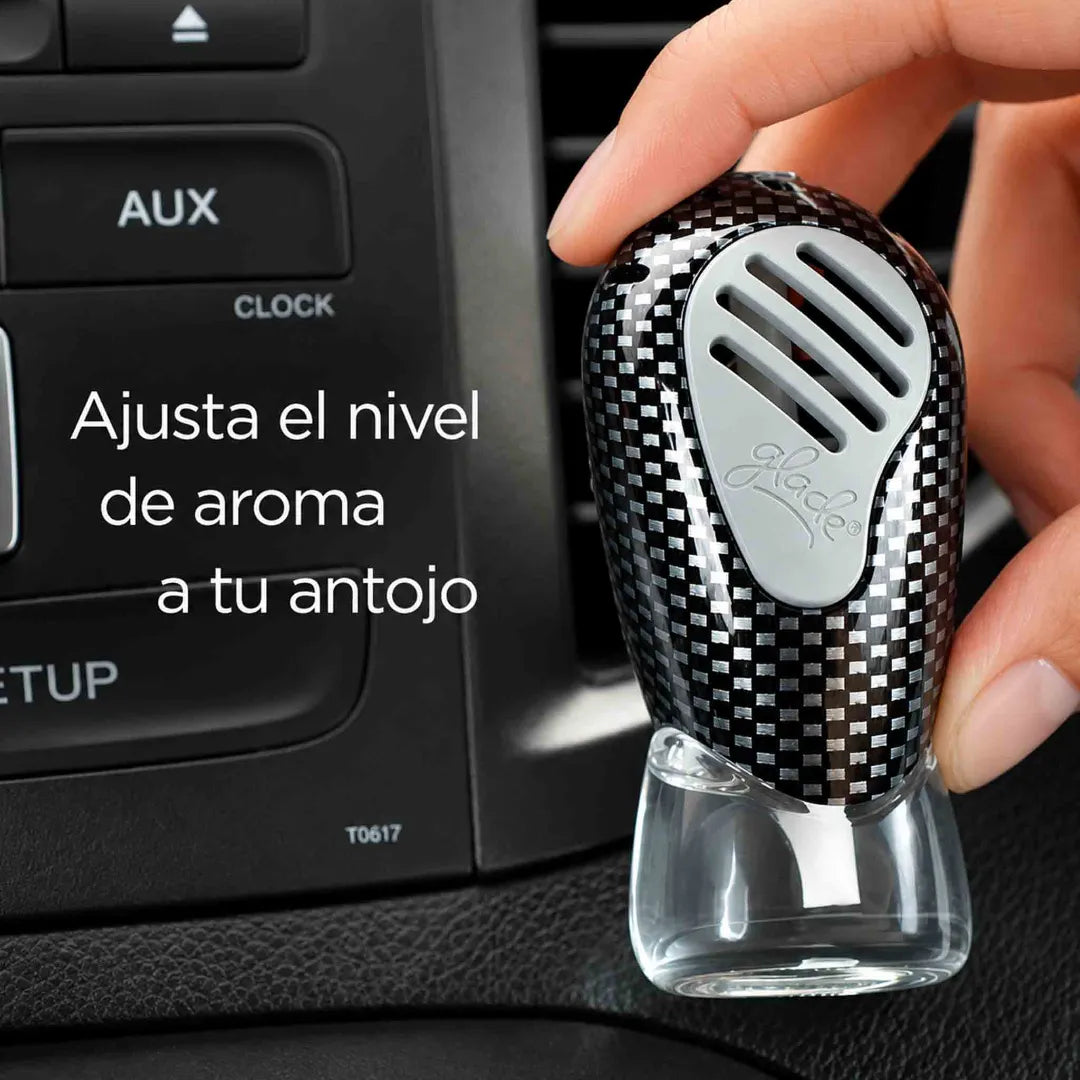 Repuesto aromatizador Glade Auto Sport aroma Auto Nuevo de 7 ml para interior de auto 75 dias