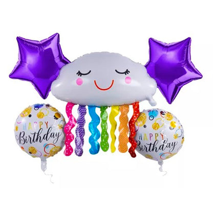 Bouquet De Globos Cumpleaños Arcoíris Pack De 5 Globos Palms Palms- Dermocosmetica_belleza_online