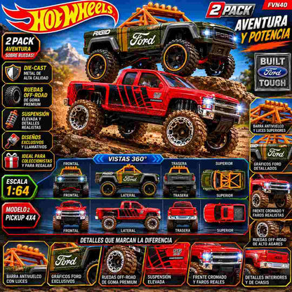 Hot Wheels Pack 2 Autos Variantes Modelos