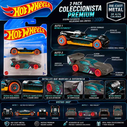 Hot Wheels Pack 2 Autos Variantes Modelos