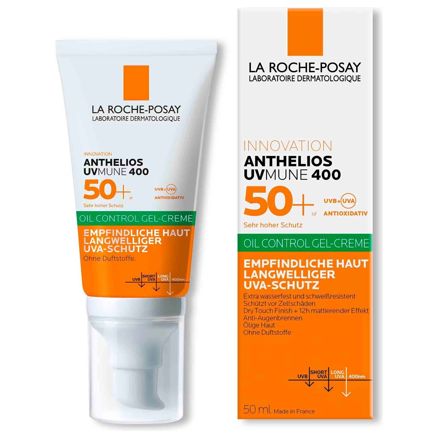 La Roche-Posay Anthelios UVMune 400 Oil Control SPF 50+ 50 ml – Gel-Crema Facial