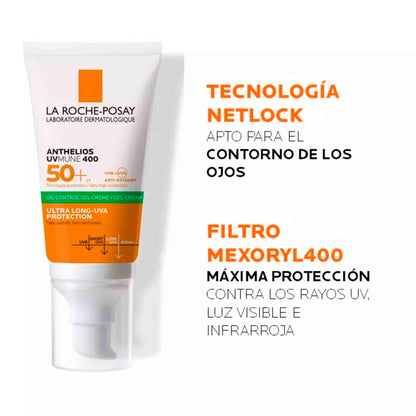 La Roche-Posay Anthelios UVMune 400 Oil Control SPF 50+ 50 ml – Gel-Crema Facial