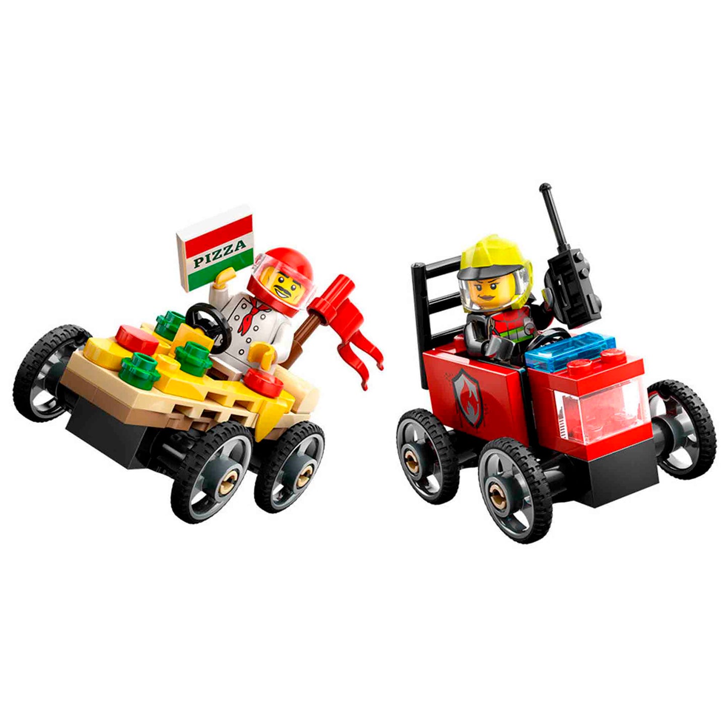 Lego City Pizza vs Fire Truck 60458 | Set 70 piezas