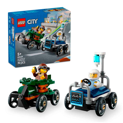 Lego City Airplane vs Hospital Bed 60459 | Set de 70 piezas